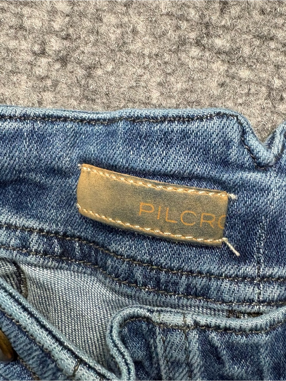 Pilcro Anthropologie Jeans Womens 26 Blue Wide Leg Cinch Buckle Back Denim - Picture 6 of 16